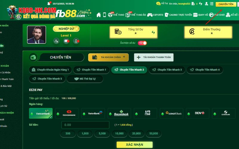 Những nguyên tắc cần nhớ để nạp tiền FB88 an toàn