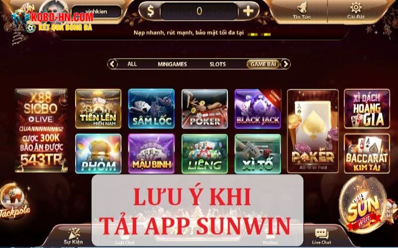 Những lưu ý quan trọng khi tải và cài đặt Sunwin