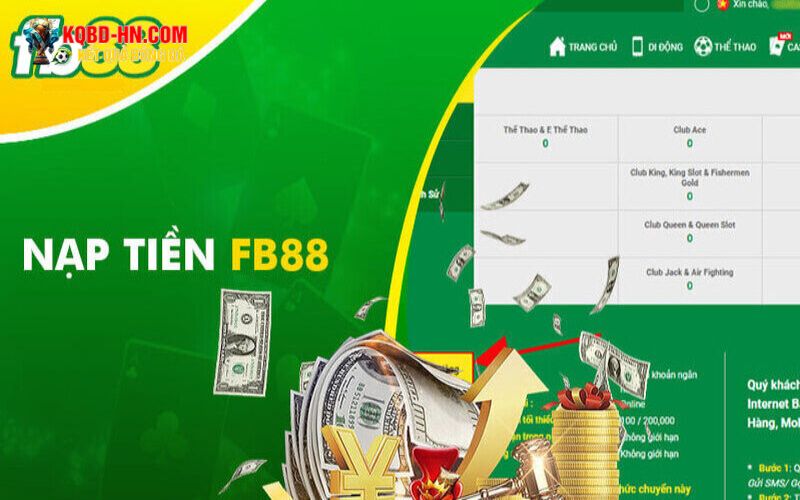 Cách kích hoạt thưởng nạp FB88